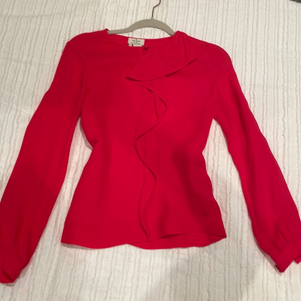 Kate Spade- Bright pink blouse